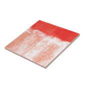 Rood gewalste verf tegeltje (Zijkant)