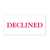 Rood geweigerd  zelfinktende stempel (Design)