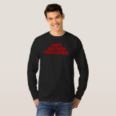 rood Gezegde vrouw moeder hond T-shirt (Voorkant volledig)