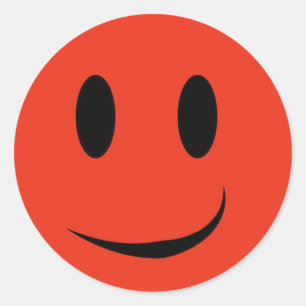 Rood gezicht sticker