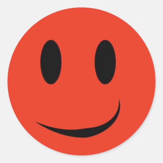 Rood gezicht sticker (Voorkant)