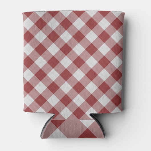 rood gingham patroon blikjeskoeler (Voorkant)
