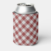 rood gingham patroon blikjeskoeler (Blikje Achterkant)