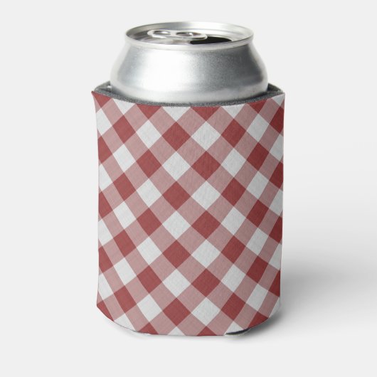 rood gingham patroon blikjeskoeler (Blikje Achterkant)