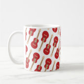 Rood Gitaar Patroon Koffiemok (Links)