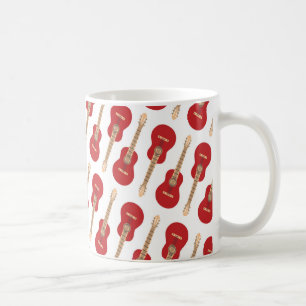 Rood Gitaar Patroon Koffiemok