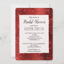 Rood Glam Glitzy Sparkle Kaart