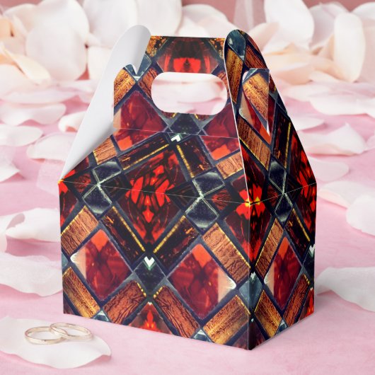 Rood Glas in lood Bedankdoosjes (Huwelijk)