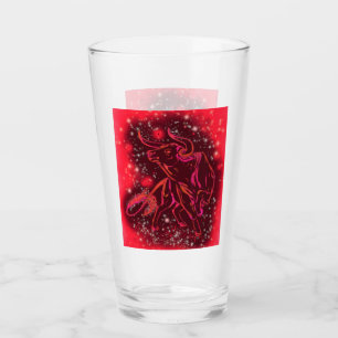 Rood glas op Sterrennacht