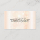 Rood glas voor het gieten | Achtergrond Bokeh Visitekaartje (Achterkant)