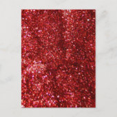 Rood glitter effect briefkaart (Voorkant)