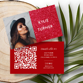 Rood Glitter | Foto | Sociale media | QR-code Visitekaartje