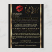 Rood glitter Lip instructies Flyer (Achterkant)