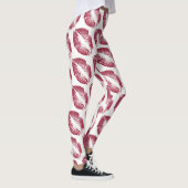 Rood glitter Lips Modern White Leggings (Rechts)