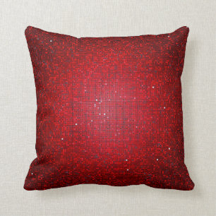 Rood glitter Sequin Disco Couch Sierkussen