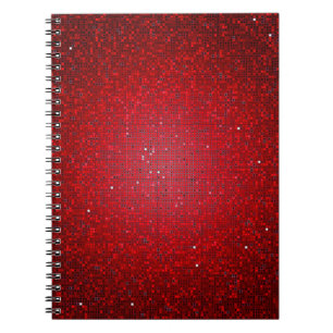 Rood glitter Sequin Disco Glitz Spiral Notitieboek