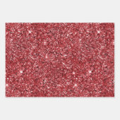 Rood glitter Sparkle Heart Roze Blush Inpakpapier Vel (Voorkant)