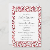 Rood glitter Sparkle Leopard Print Kaart (Voorkant)