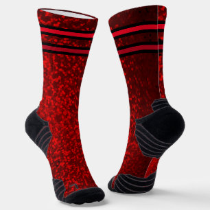 rood glitterhart sokken