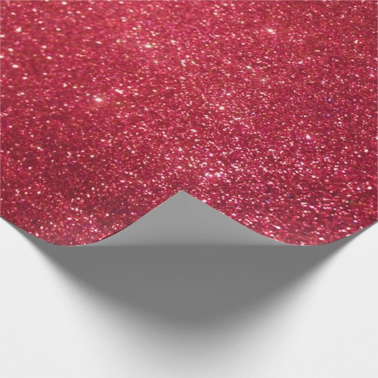 Rood glitterpapier cadeaupapier (Hoek)