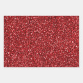 Rood glitterstrips inpakpapier vel (Voorkant 2)