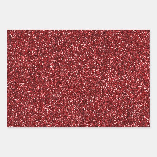 Rood glitterstrips inpakpapier vel (Voorkant 2)