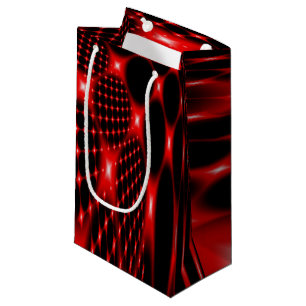 Rood gloeiend netto fractal klein cadeauzakje