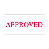 Rood goedgekeurd  zelfinktende stempel (Design)
