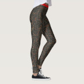 Rood Gold Black Glitter, toetsenbord met gedrukte Leggings (Rechts)