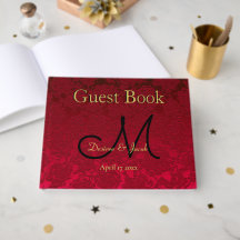 Rood Gold Black Kerstwinter-monogram