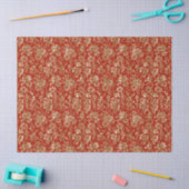 Rood Gold-look-papier komt overeen met cadeautasse Tissuepapier (Craft)