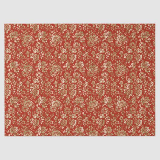 Rood Gold-look-papier komt overeen met cadeautasse Tissuepapier (Voorkant)