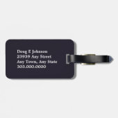 Rood Golf-T-shirt met sterren Bagagelabel (Achterkant horizontaal)