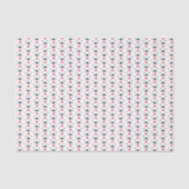 Rood golf thema afstudeer monogram patroon tissuepapier (Voorkant)