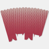 Rood Golflijnpatroon Bedankdoosjes (Ongevouwen)