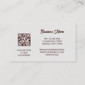 Rood Goud 3D Mandala Visitekaartje (Achterkant)