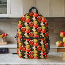 Rood Goud Apple Oogstpatroon  Handschrift