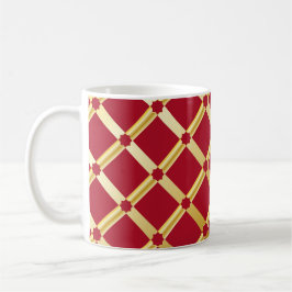 Rood & Goud Arabesque Mok