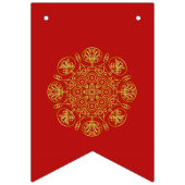 Rood & Goud Arabisch geïnspireerde Bunting Flags Vlaggetjes (Derde vlag)