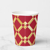 Rood & Goud Arabisch geïnspireerde Paper Cup Papieren Bekers (Rechts)