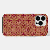 ROOD & GOUD ART DECO PATRONEN iPhone HOESJE (Achterkant horizontaal)
