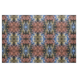 rood goud blauw zwart Stof, kleurrijk huis Stof