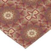 Rood Goud Bloemen Vakantie Tafelkleed (Gekanteld)