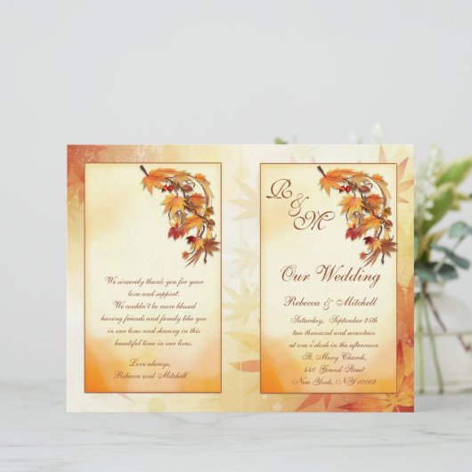 Rood, goud, bruine herfst (Staand voorkant)