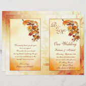 Rood, goud, bruine herfst (Voorkant / Achterkant)