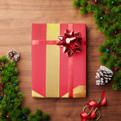 Rood Goud Cadeaupapier