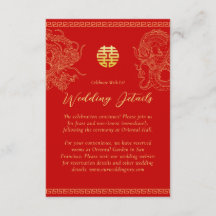Rood goud Chinese bruiloft details draak feniks