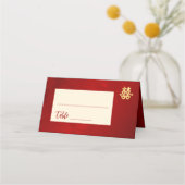 Rood goud | Chinese bruiloft Plaatskaartje (Voorkant)