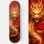 Rood & Goud Chinese Draak Persoonlijk Skateboard<br><div class="desc">Ontketen de kracht van de draak met ons Red & Gold Chinese Dragon skateboard,  een symbool van kracht en fortuin. Voeg een persoonlijk tintje toe door de tekst aan te passen en maak van uw rit een majestueuze reis. Dit is nog eens 100% Snuggle Hamster Design.</div>