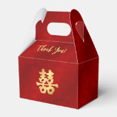 Rood Goud | Chinese Trouw Bedankdoosjes (Achterkant)